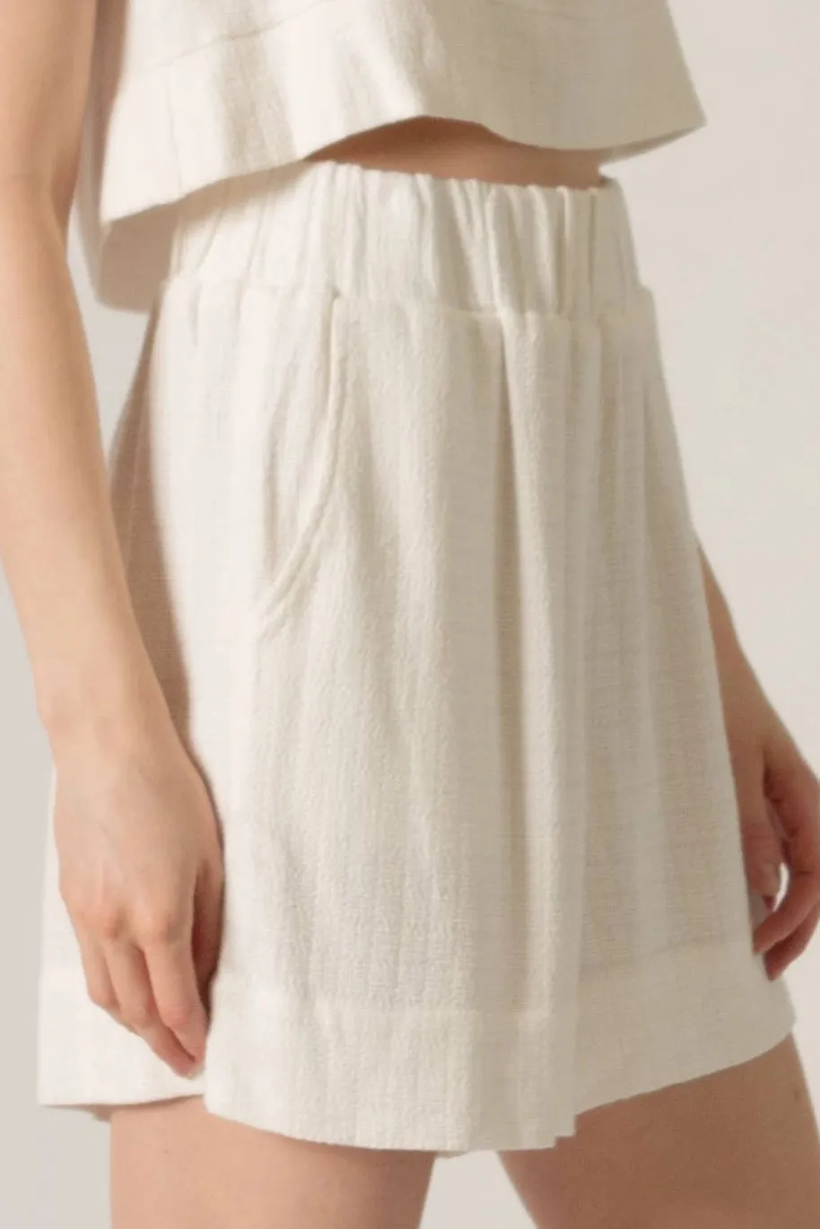 Linen High Waisted Shorts