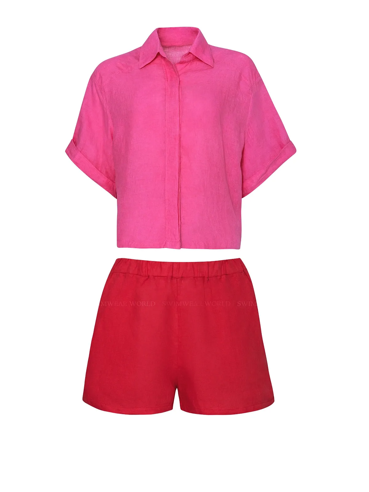 Linen-Linen Short