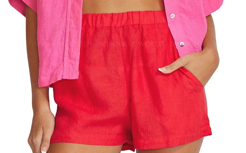 Linen-Linen Short