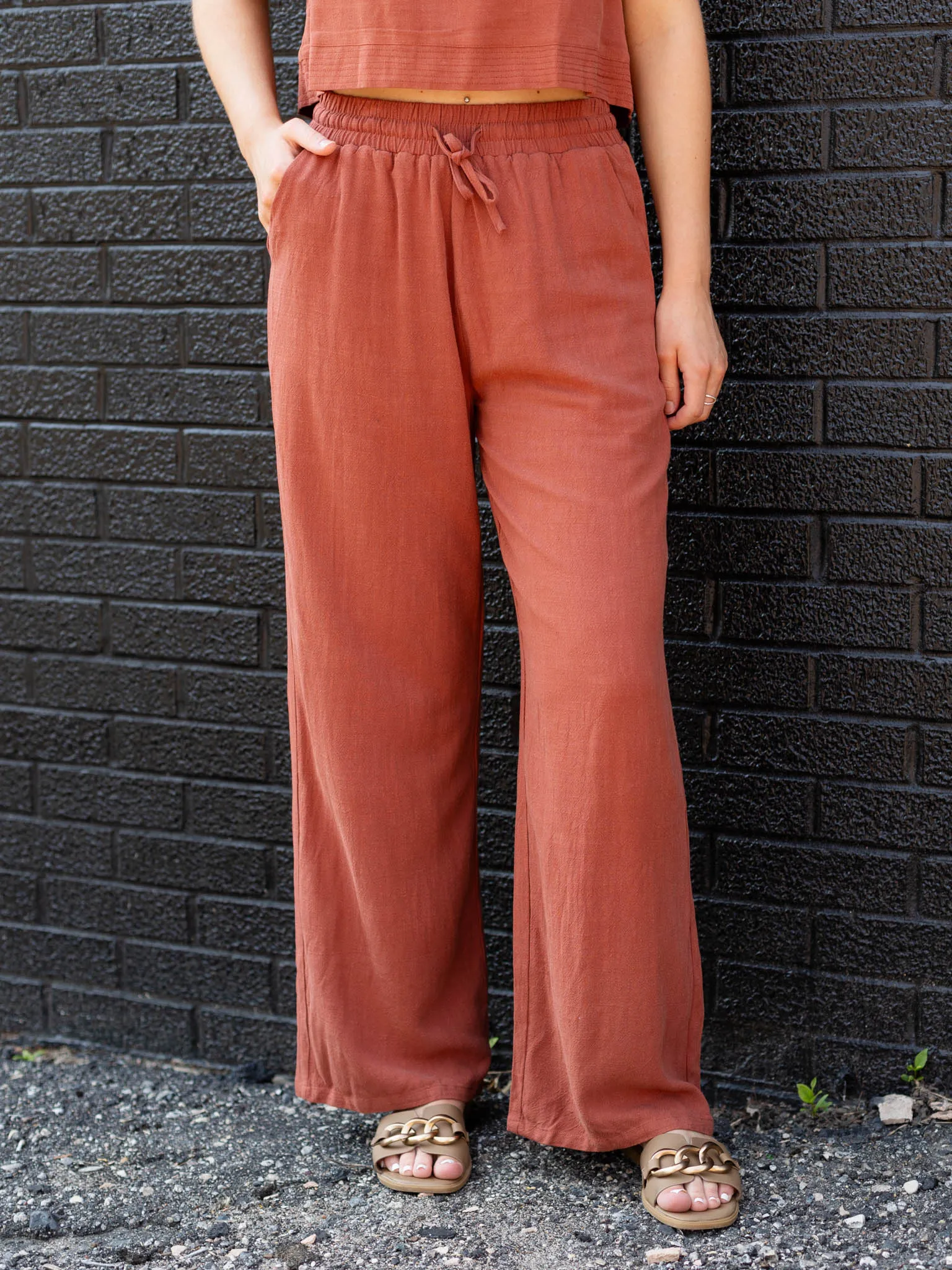 Linen Wide Leg Pant