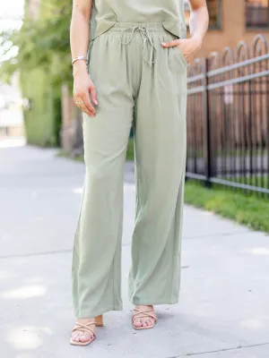 Linen Wide Leg Pant