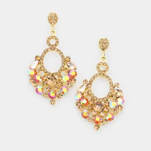 Little Girls Light Topaz Chandelier Earrings | 270442