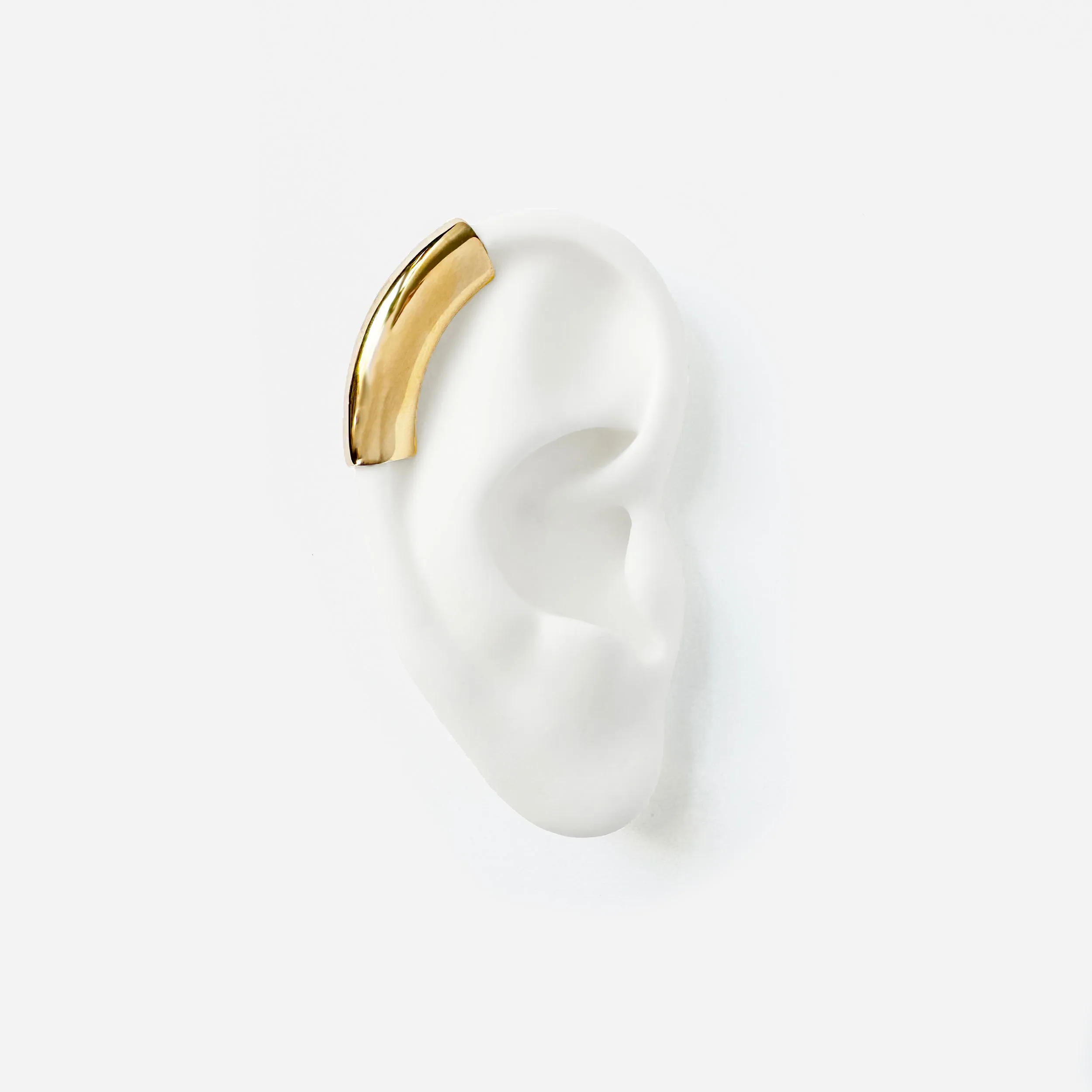 Lobe and Helix Set in Gold