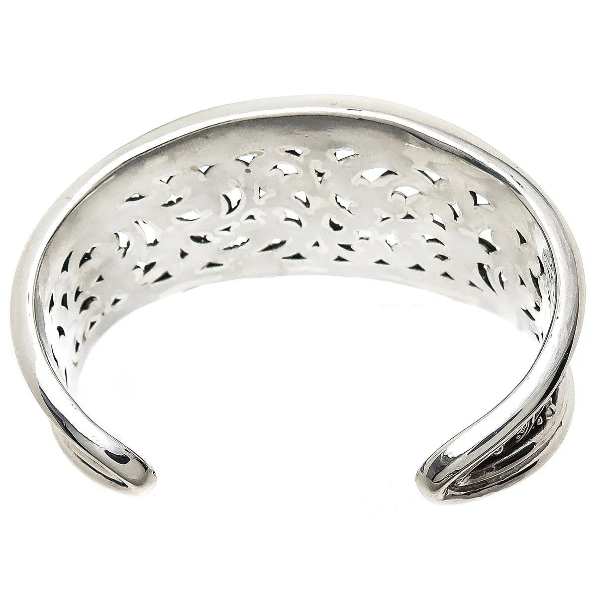 Lois Hill Scroll Caviar Bead Cuff Bracelet