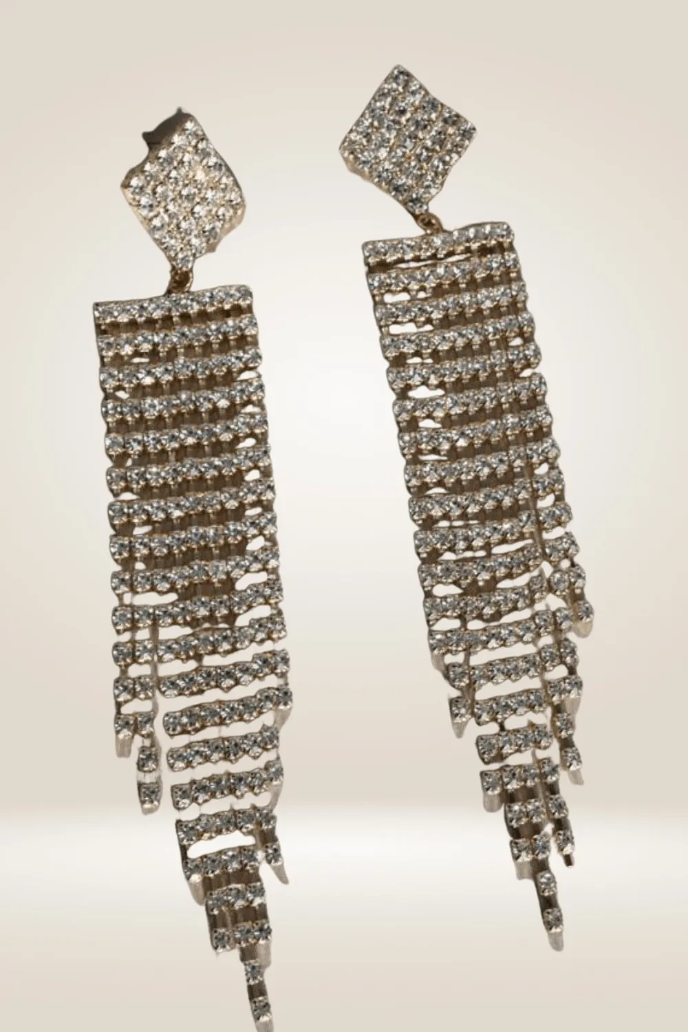 Long Chandelier Drop Earrings