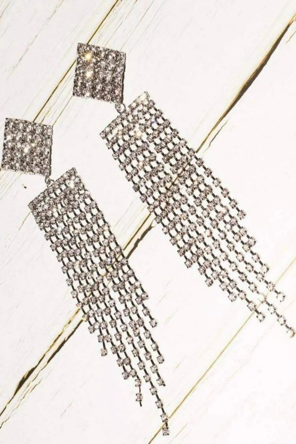Long Chandelier Drop Earrings