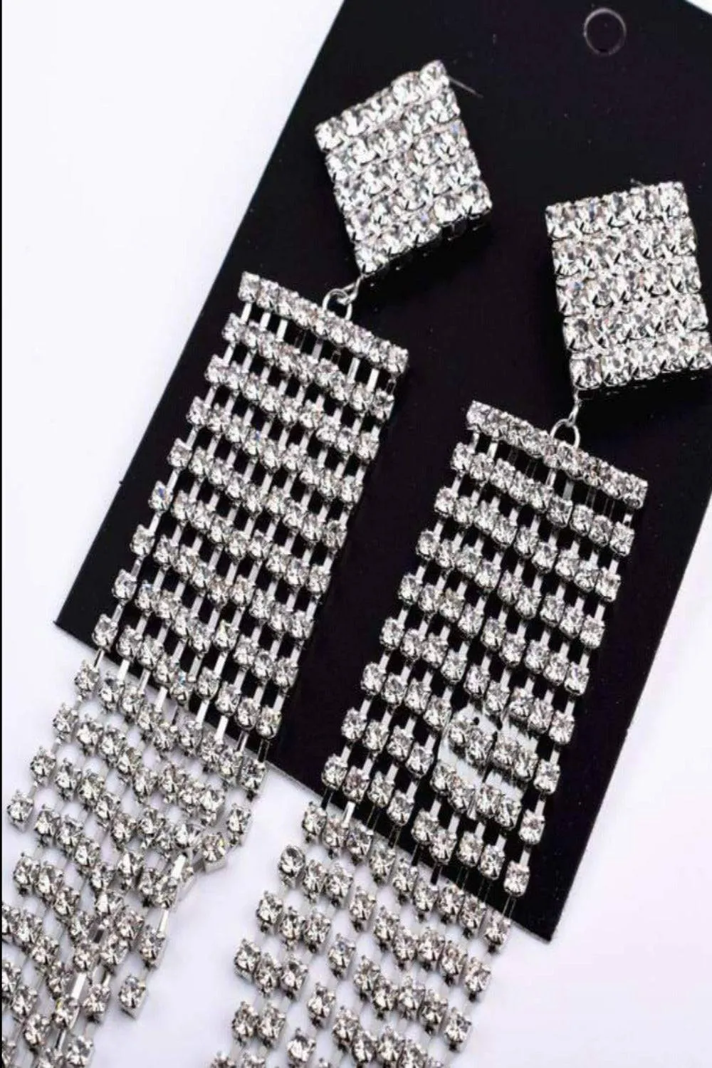 Long Chandelier Drop Earrings
