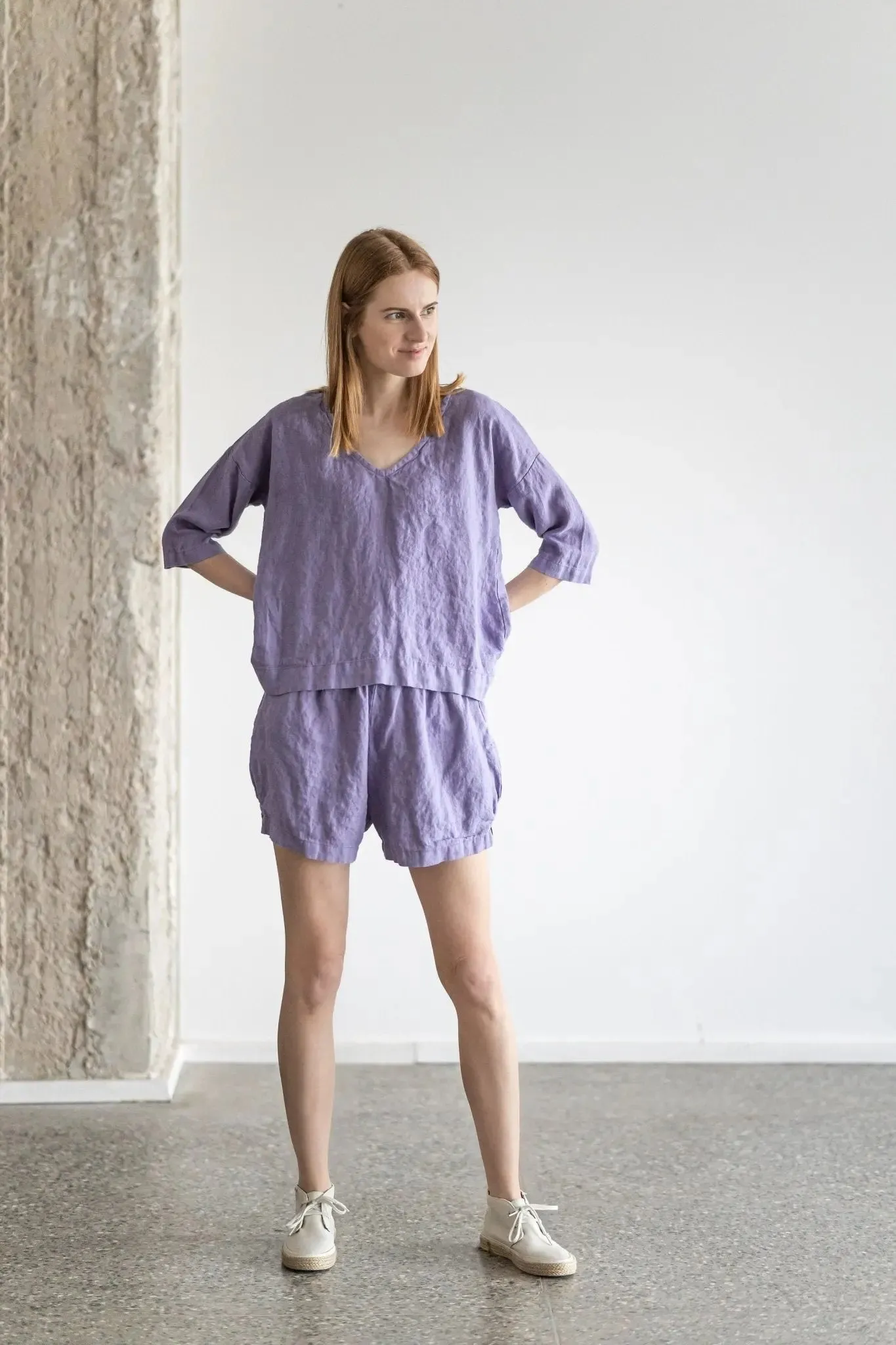 Loose Linen Shorts