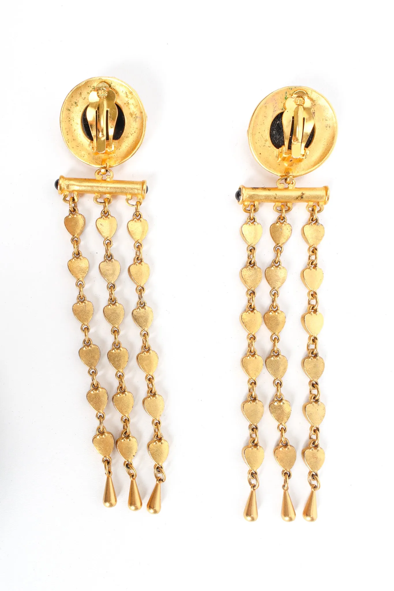 Love Chandelier Engraved Earrings