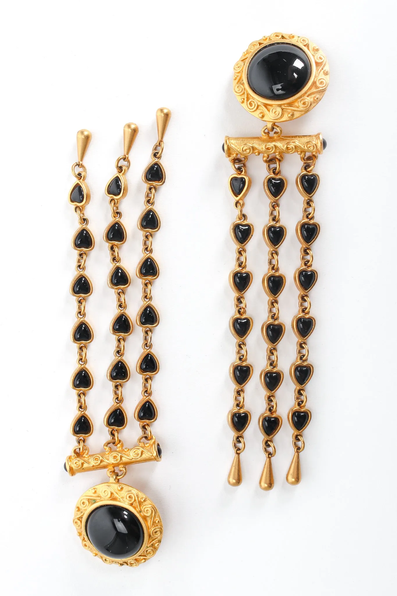 Love Chandelier Engraved Earrings
