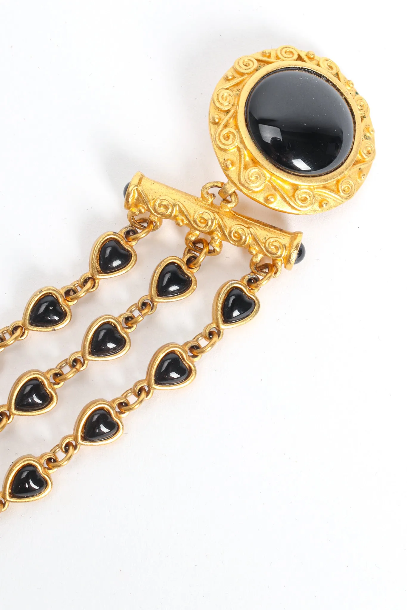 Love Chandelier Engraved Earrings