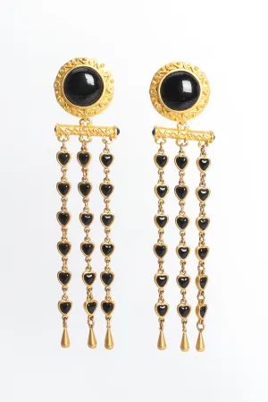 Love Chandelier Engraved Earrings