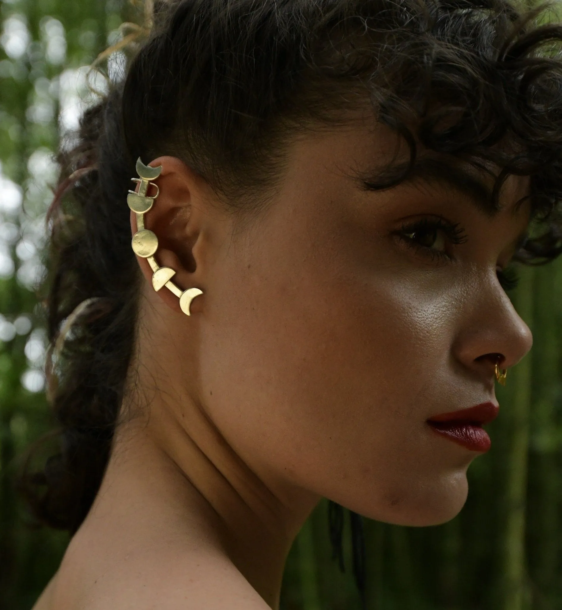 Lunas Silver Ear Cuff
