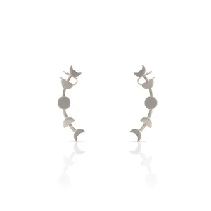 Lunas Silver Ear Cuff