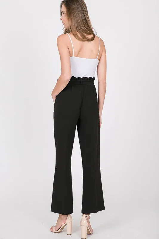 MANDY BELTED FLARE PANTS