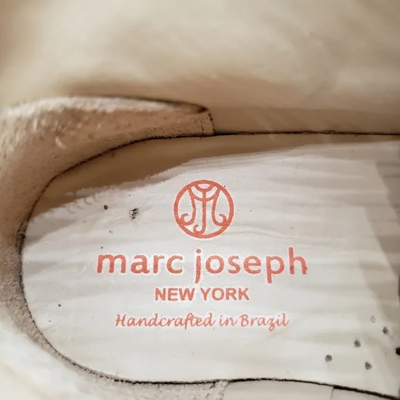 Marc Joseph | NIB Lincoln Bootie Blush Nubuck Leather Lace Up Boots Girl's 2