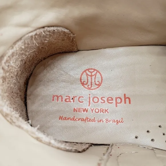 Marc Joseph | NIB West Houston Bootie Red Nobuck Lace Up Leather Boots Boy's 1.5