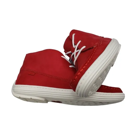 Marc Joseph | NIB West Houston Bootie Red Nobuck Lace Up Leather Boots Boy's 1.5