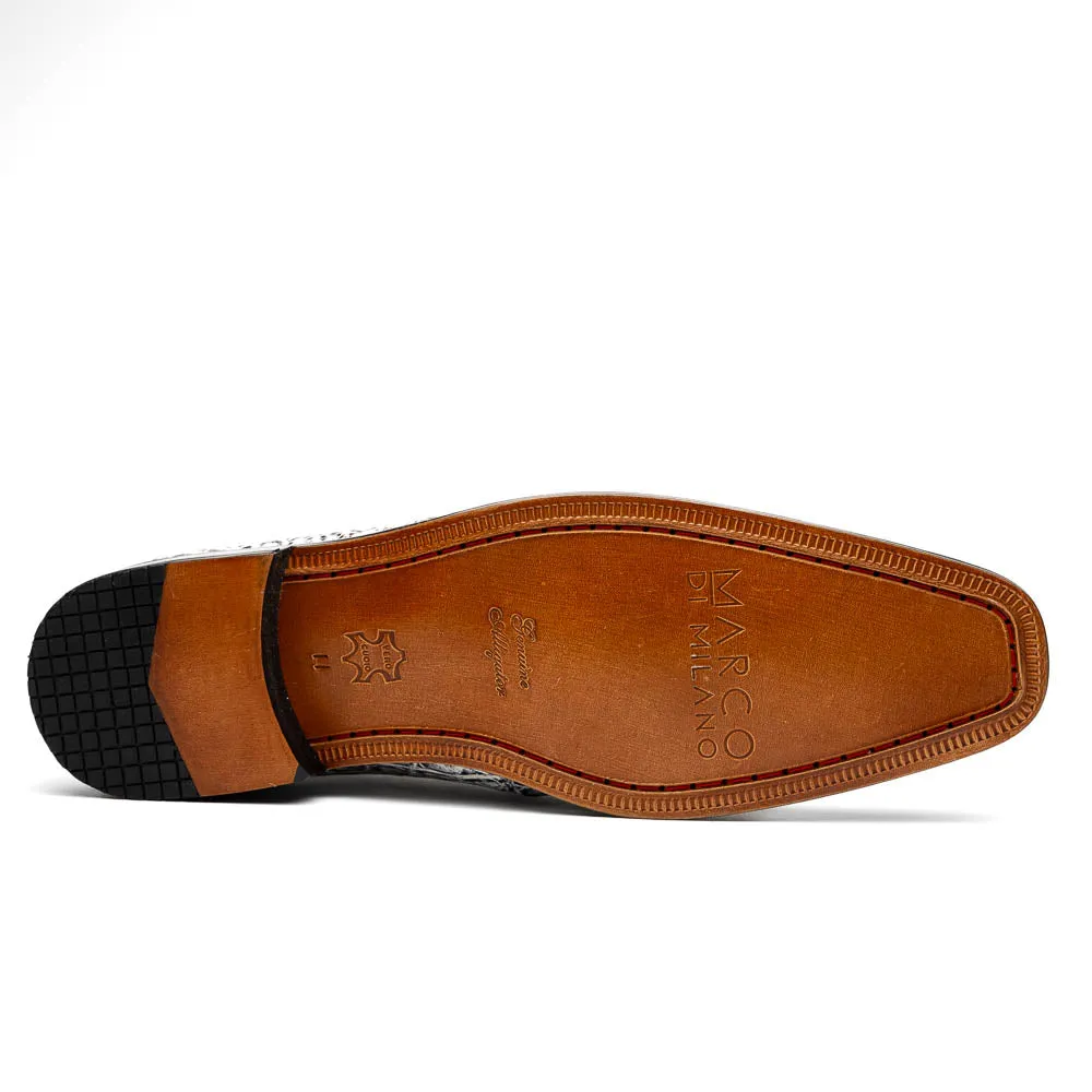 Marco Di Milano Pietro Newspaper Alligator Chukka Boots