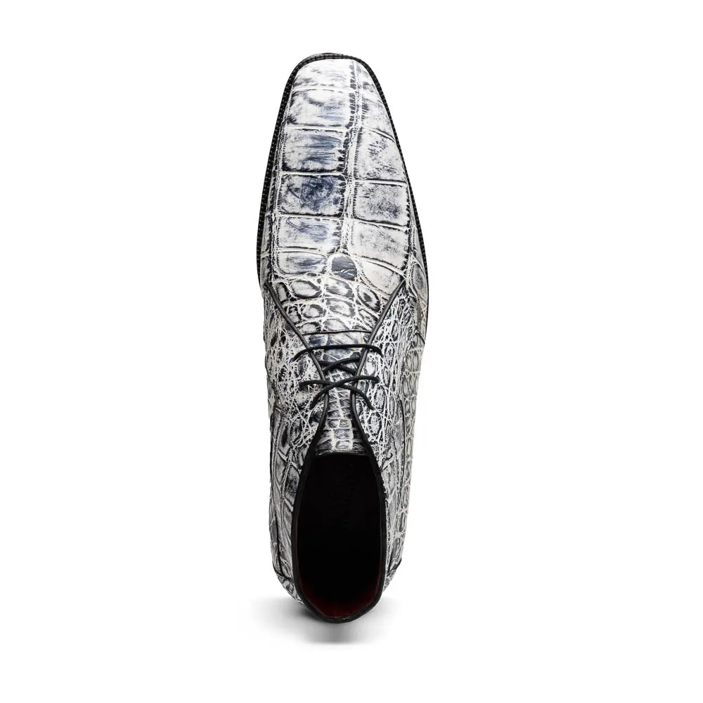 Marco Di Milano Pietro Newspaper Alligator Chukka Boots