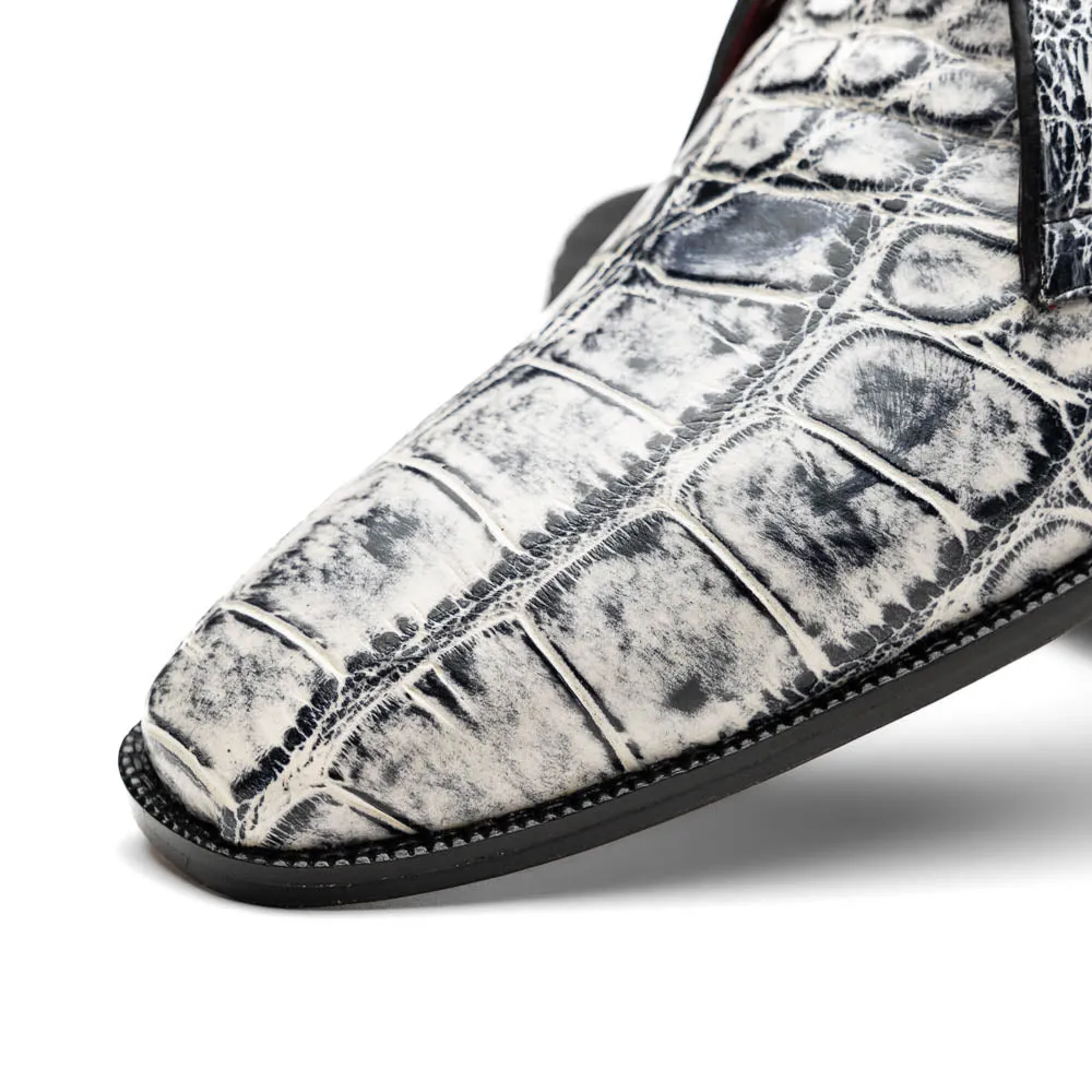 Marco Di Milano Pietro Newspaper Alligator Chukka Boots