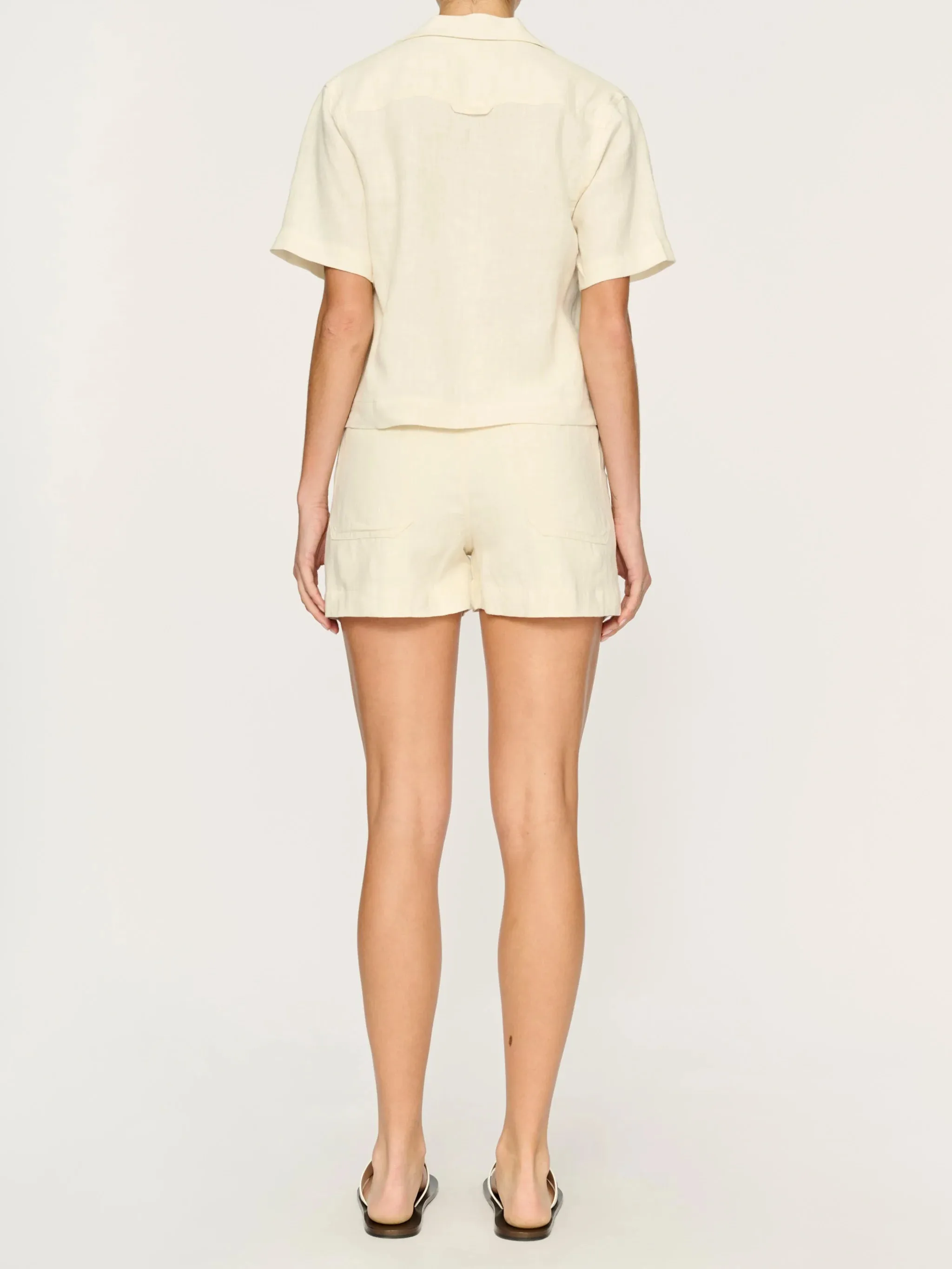 Marie Shorts in Flax