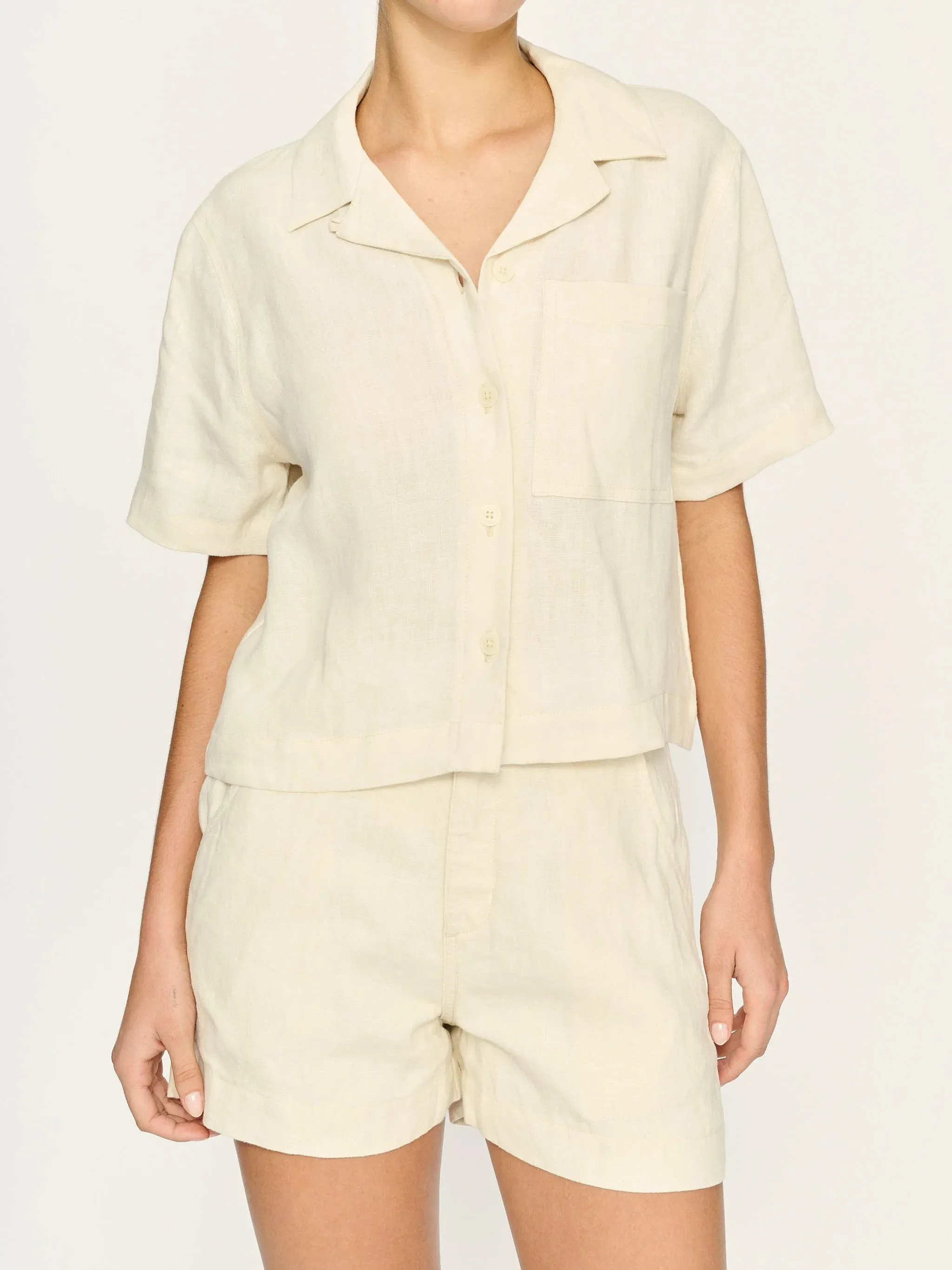 Marie Shorts in Flax