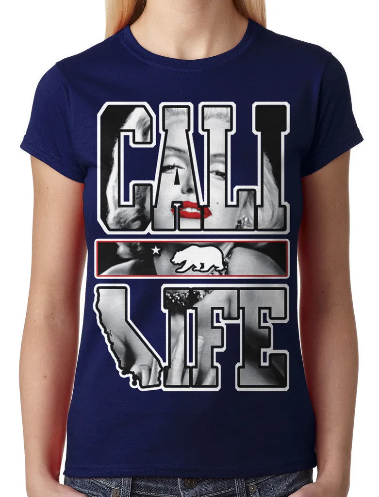 Marilyn Monroe Cali Life Junior Ladies T-shirt