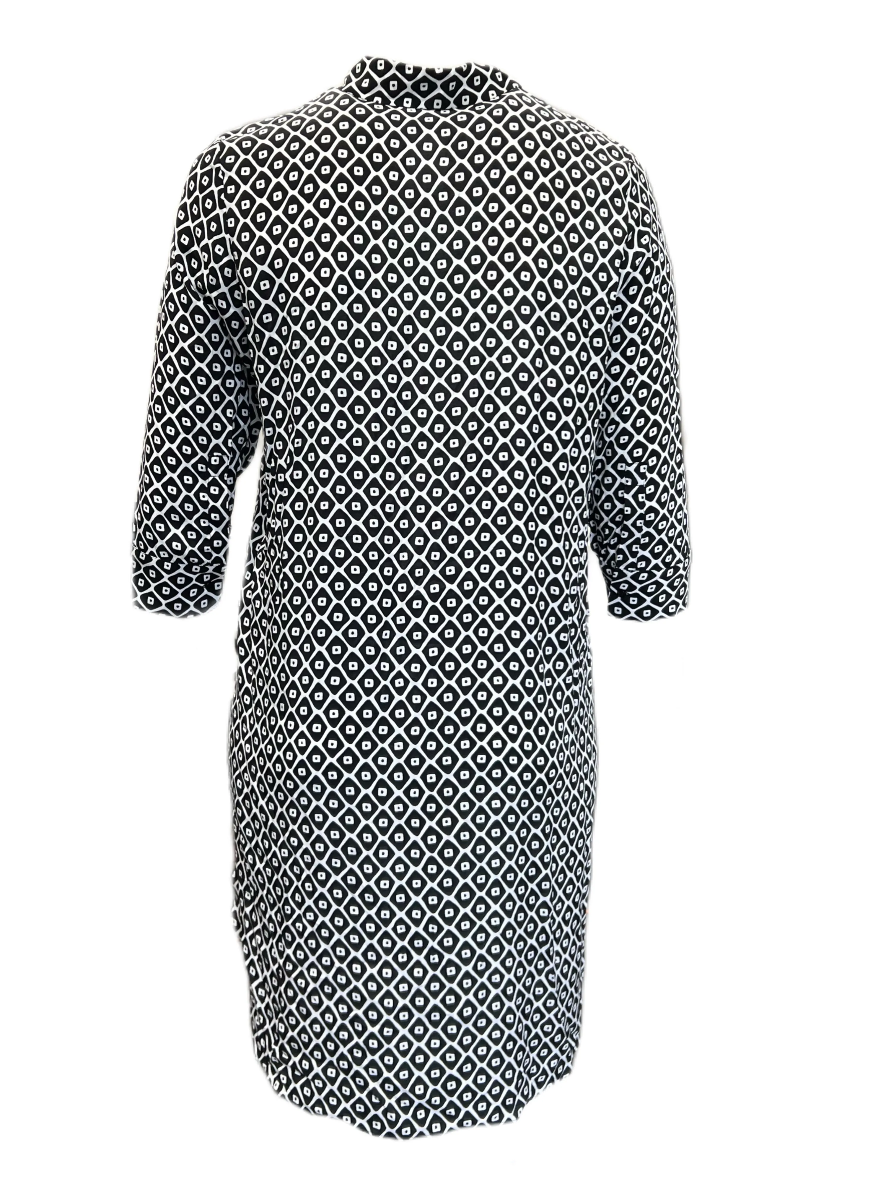 Marina Rinaldi Women's Black Dorso Button Down Shirt Dress Size 8W/17 NWT