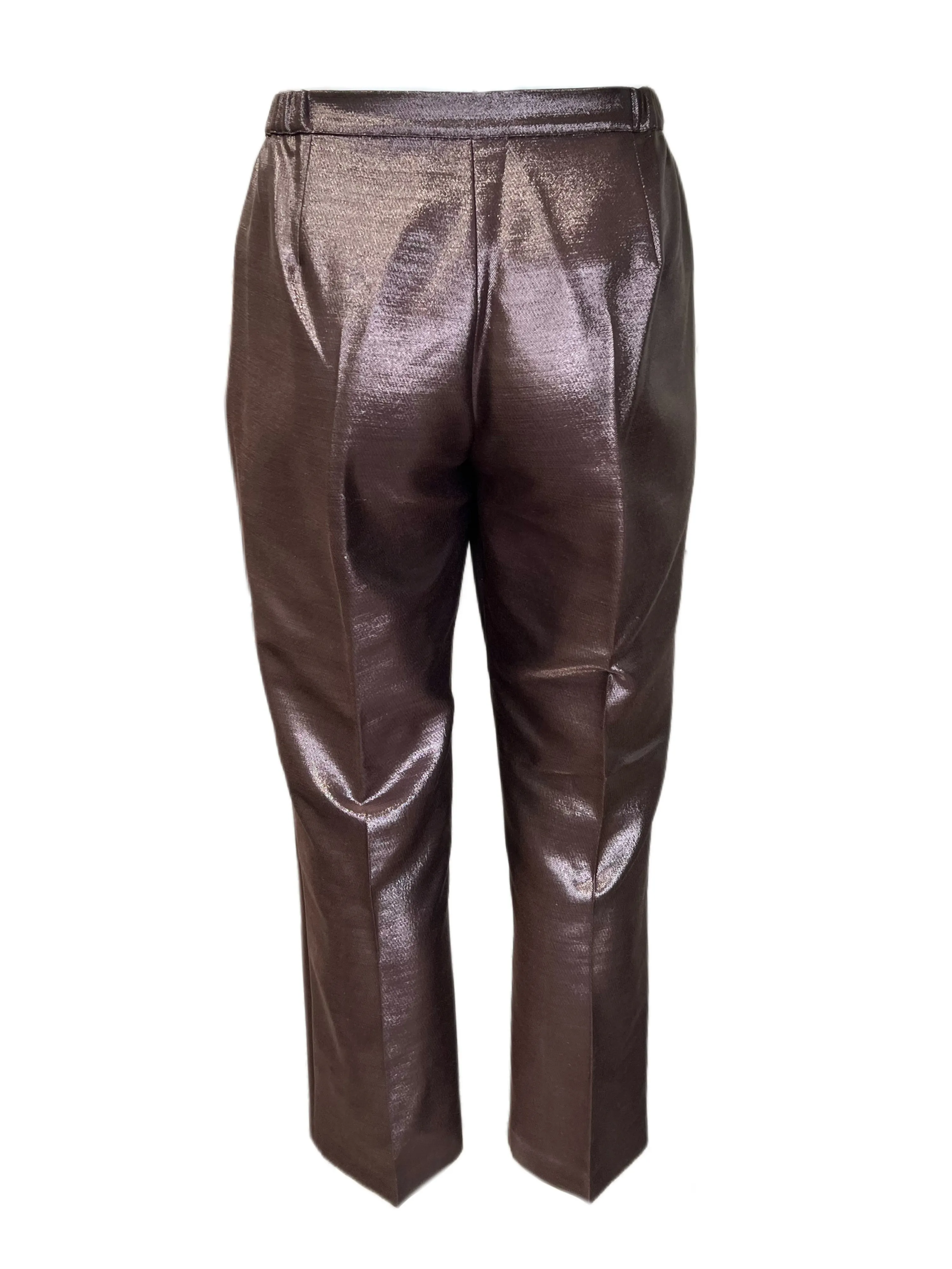 Marina Rinaldi Women's Brown Reale Straight Leg Pants NWT