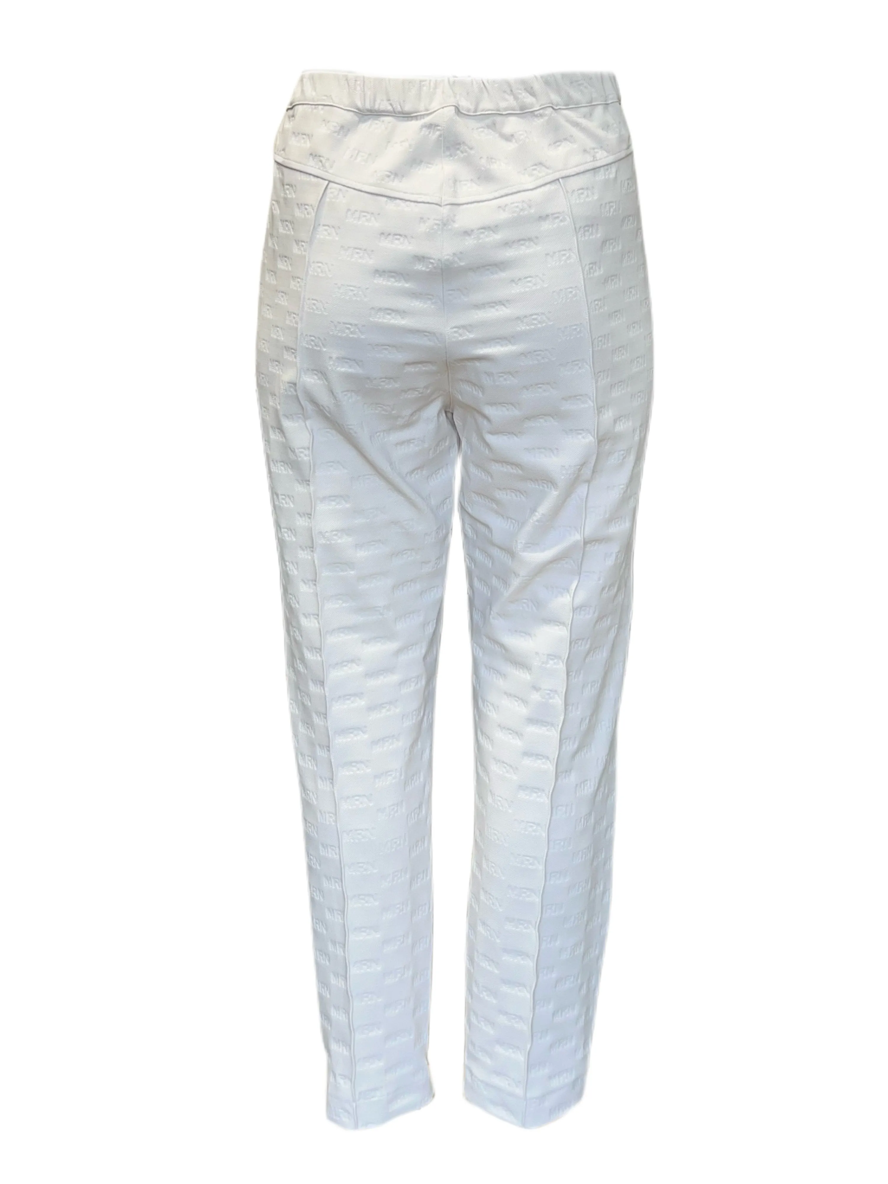 Marina Rinaldi Women's White Oceanico Straight Leg Pants NWT