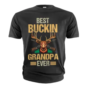 Men's Best Grandpa T-shirt best buckin' grandpa tee shirt Father's day gift shirt papa grandpa tee