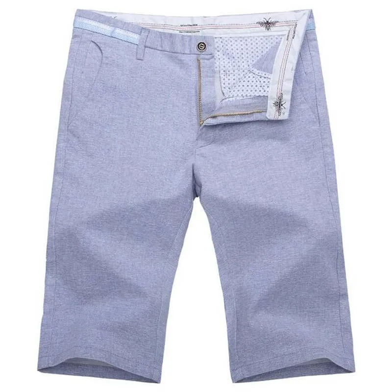 Men's Dress Linen Bermuda Shorts