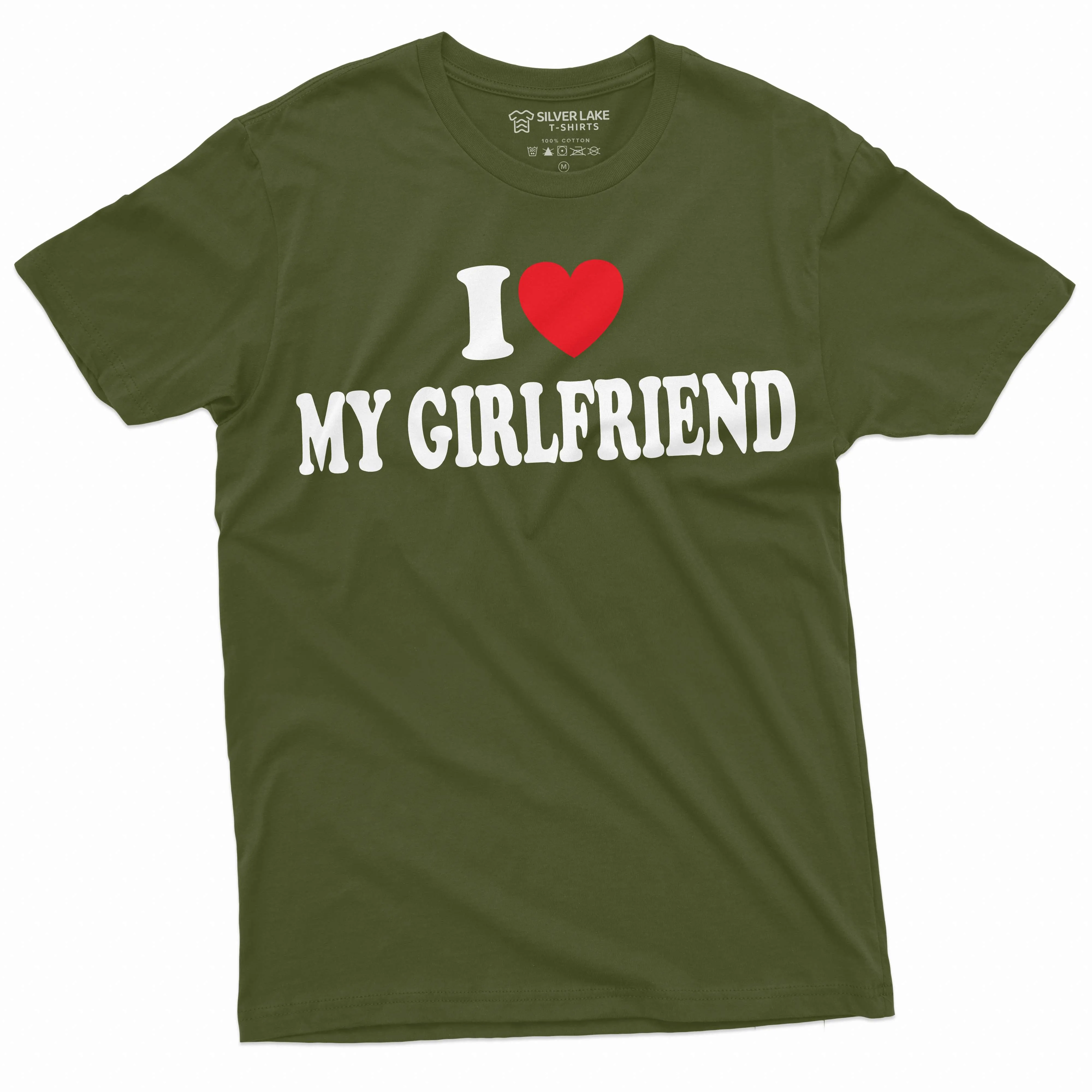 Men's I love my Girlfriend T-shirt Valentine's day GF tee shirt Boyfriend Girlfriend Tee Shirt