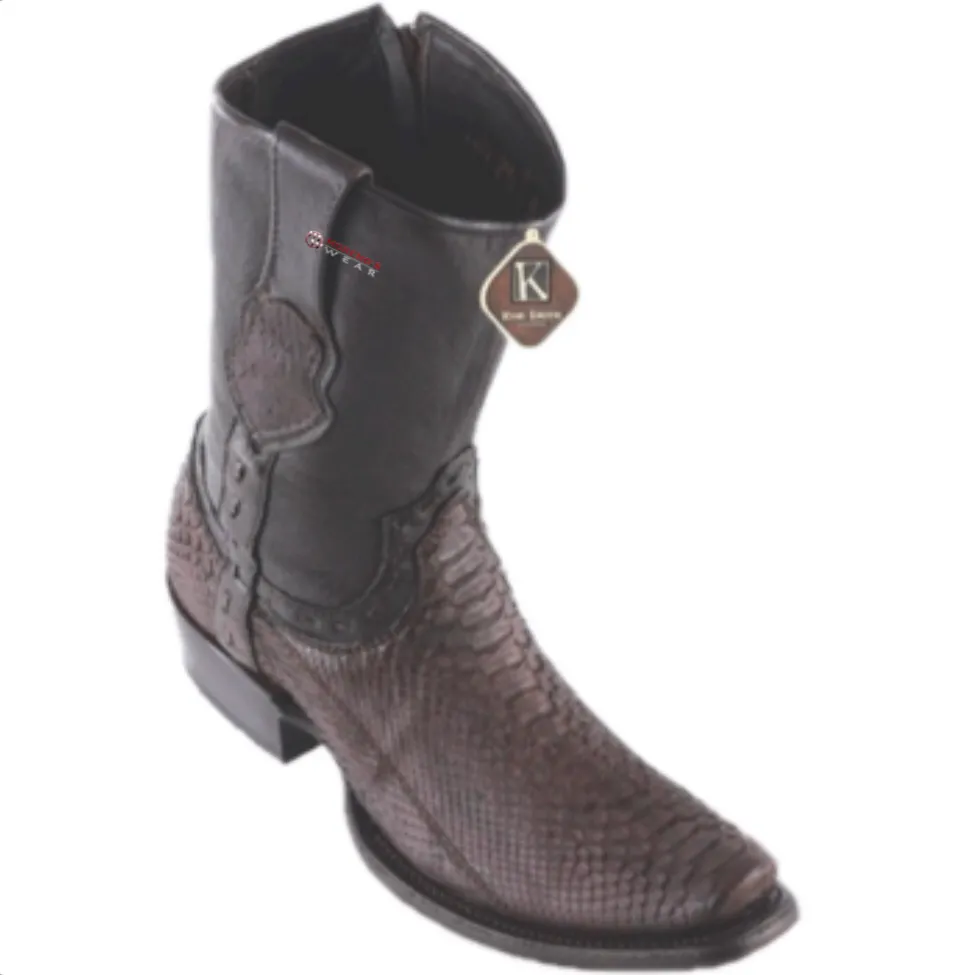 Men’s King Exotic Python Ankle Boots Dubai Toe
