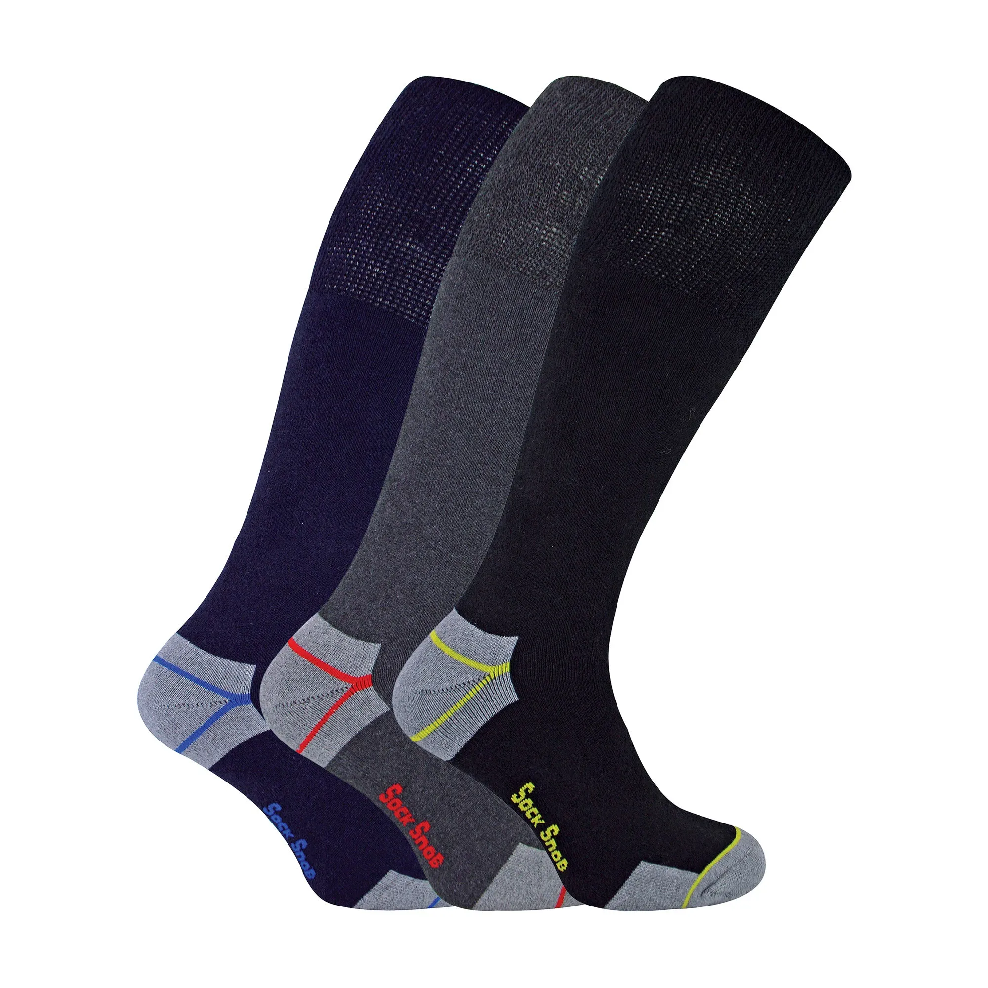 Mens Long Knee High Work Socks (Multipack Options)