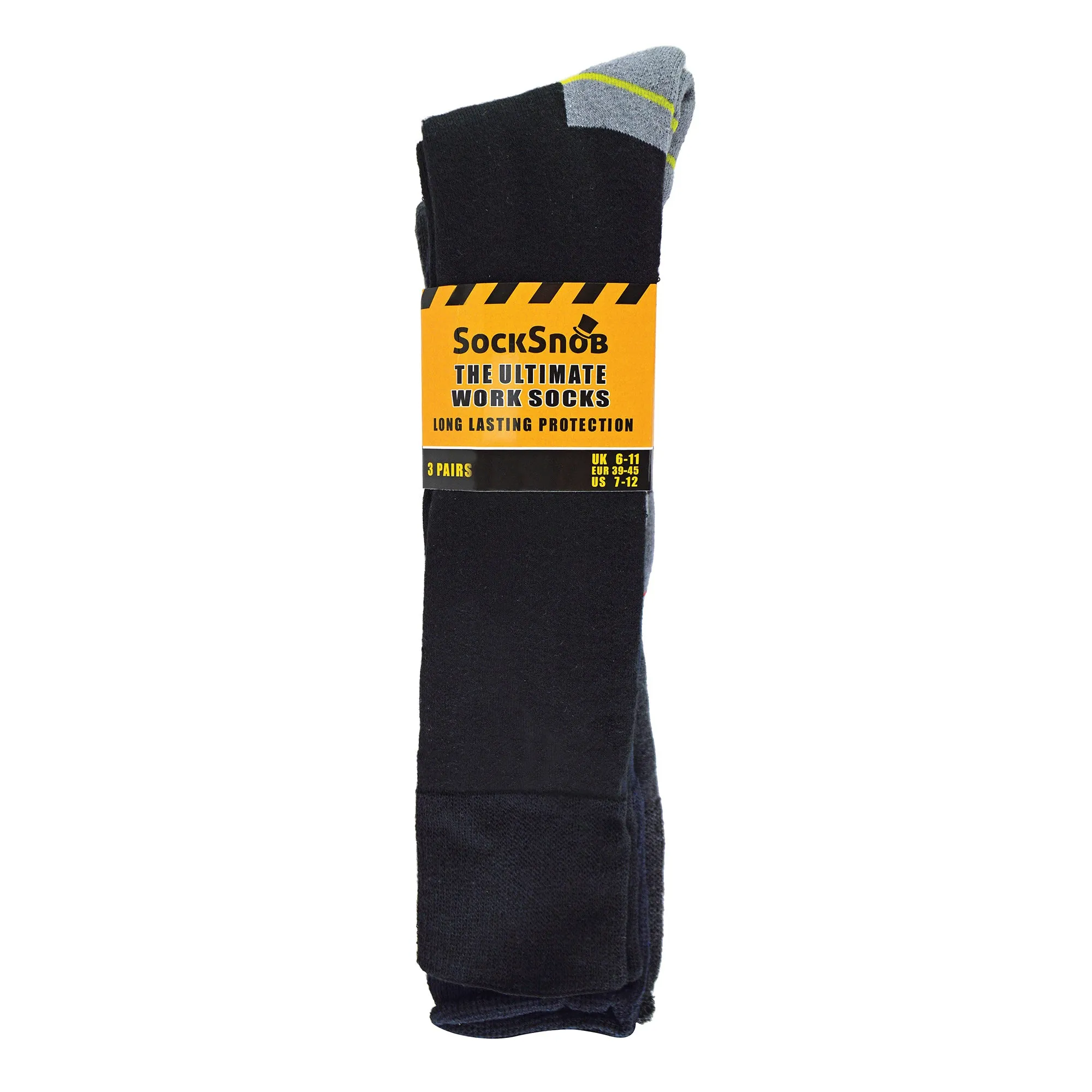 Mens Long Knee High Work Socks (Multipack Options)