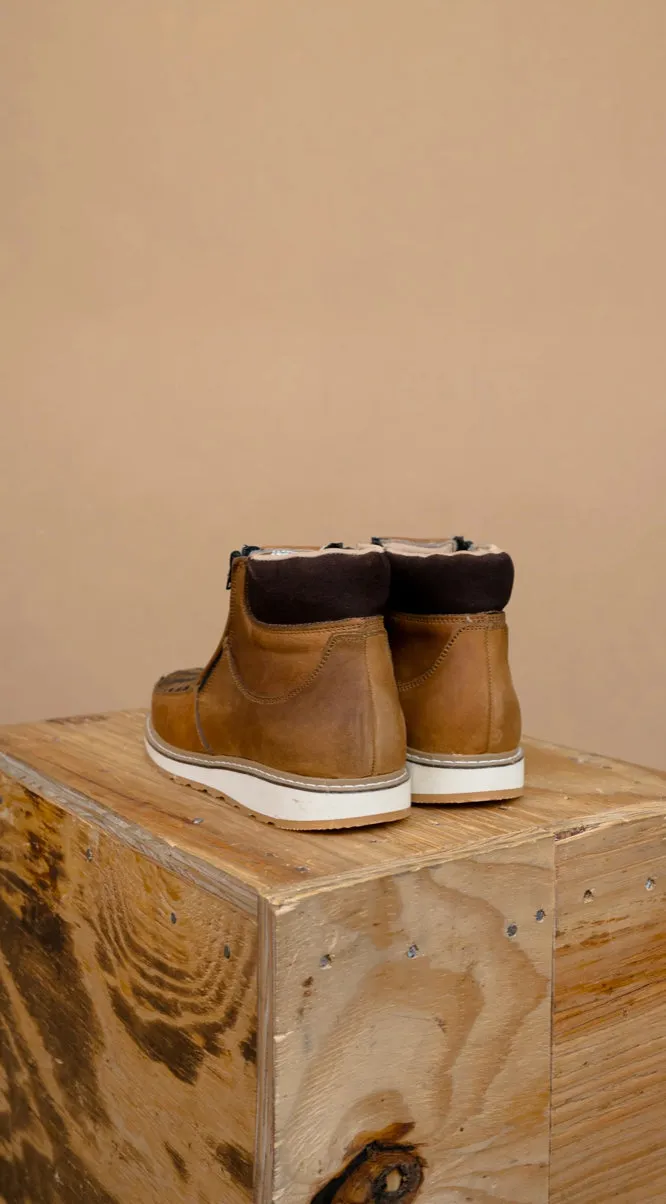 Men’s Rock’Em Tan Paja Crazy Tejido Botines Artesanales DD