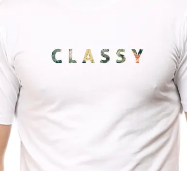 Men's Tshirt - DRON CLASSY MINIMALIST - ABA24 White