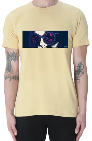Men's Tshirt - DRON SHADES - ABA61 Beige