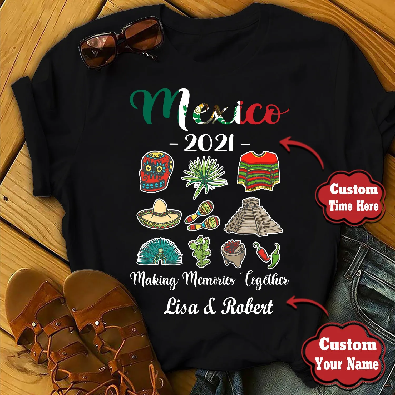 Mexico Family Vacation Personalized Shirt Making Memories Together