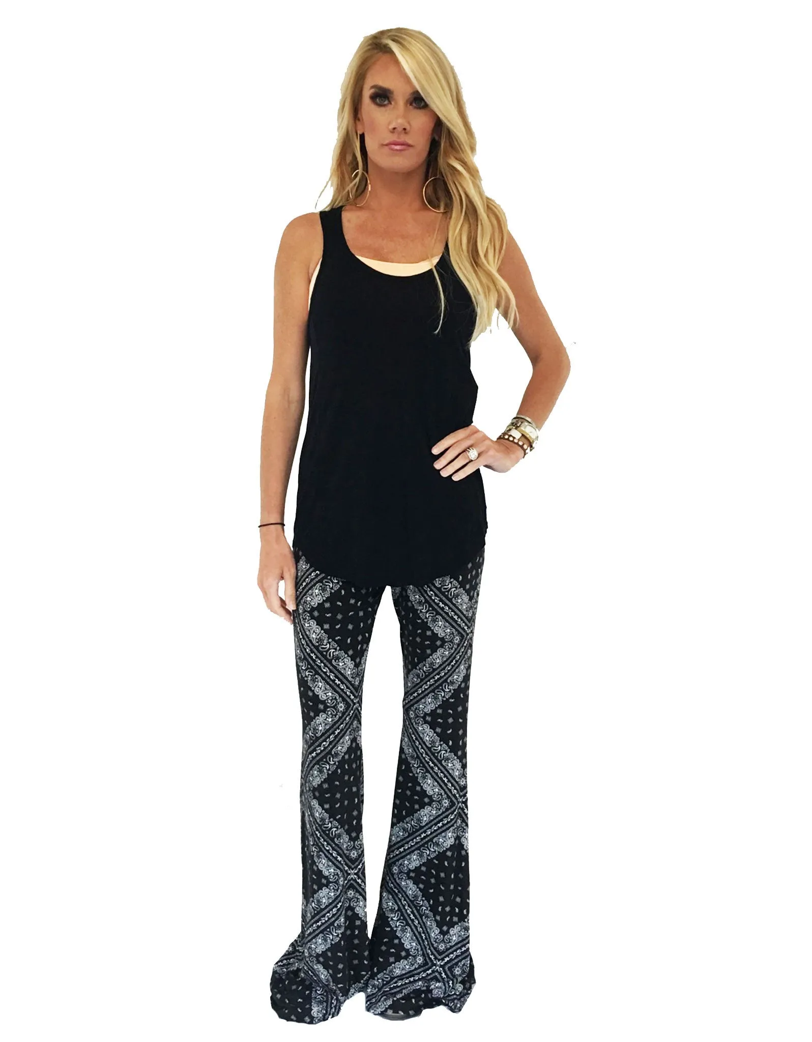 Michael Lauren Mars Bell Pant in Bandana