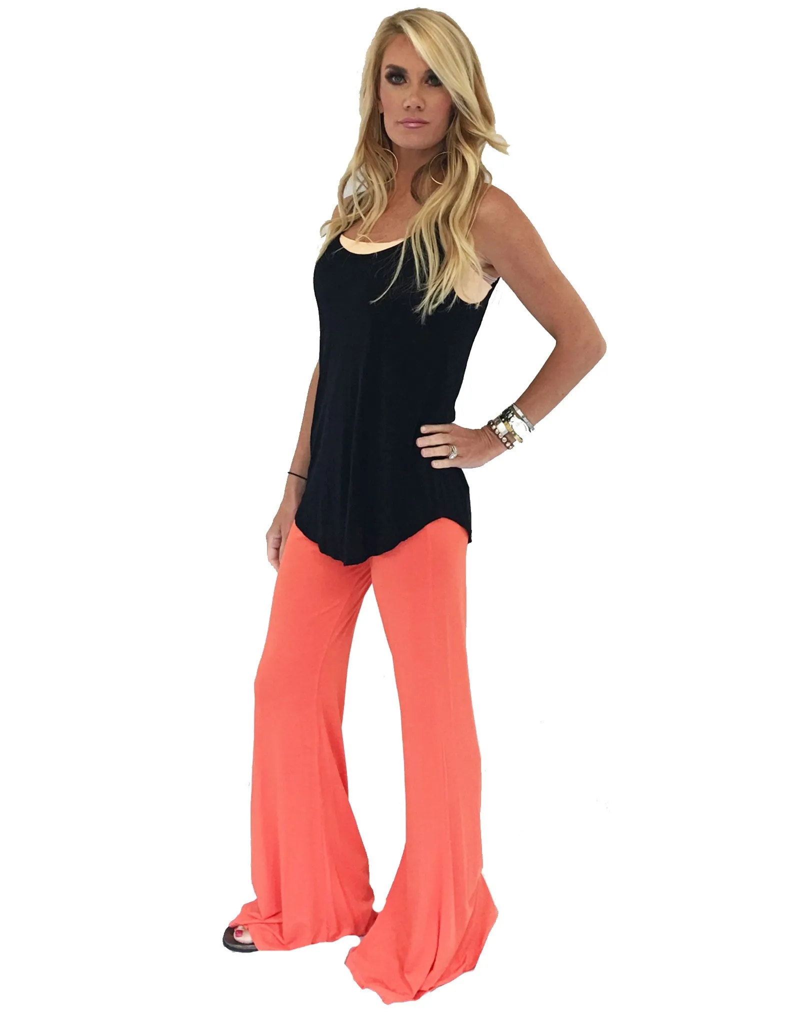 Michael Lauren Mars Bell Pant in Sunset