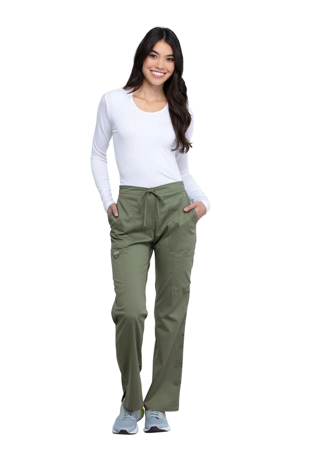 Mid Rise Drawstring Cargo Pant