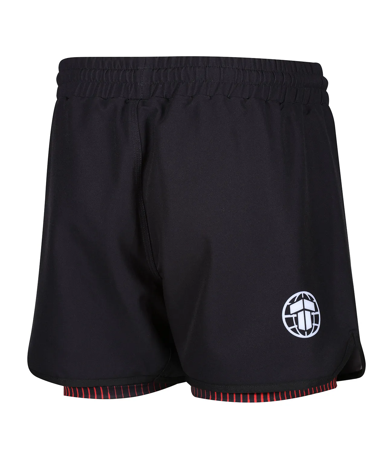 Milan Hybrid High Cut Shorts - Red