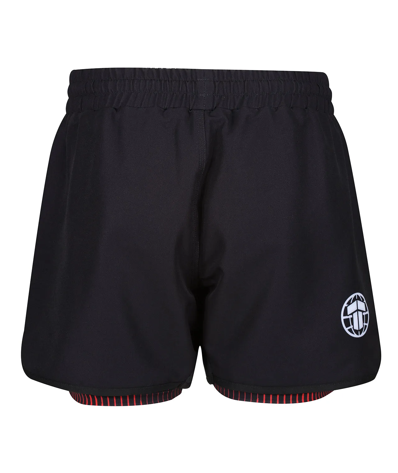 Milan Hybrid High Cut Shorts - Red