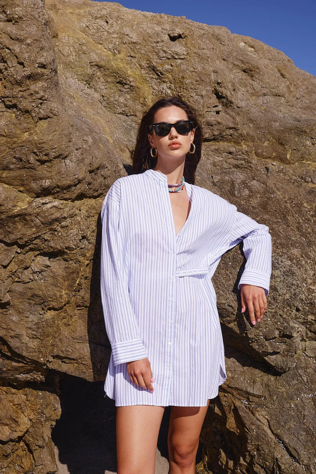 Mills Dress | Coastal Stripe