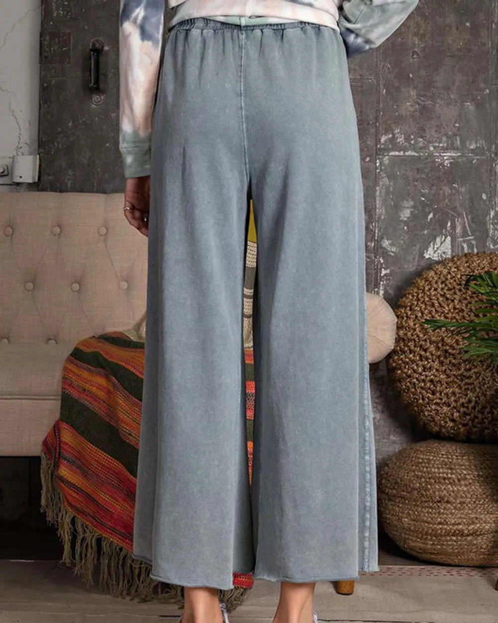 Mineral Wide Leg Pants in Sky