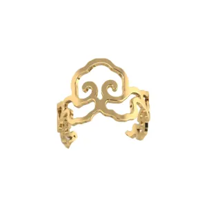 Minhwa Cloud Ear Cuff - Gold