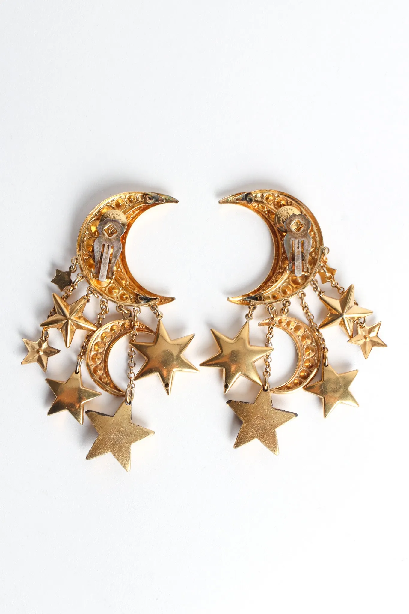 Moon Star Chandelier Earrings